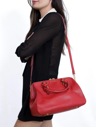 Bolsa Miu Miu Madras Vermelha - comprar online