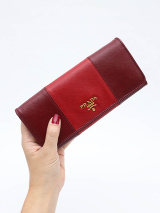 Carteira Prada Saffiano Bicolor - comprar online