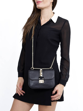 Bolsa Valentino Glamlock Preto - comprar online