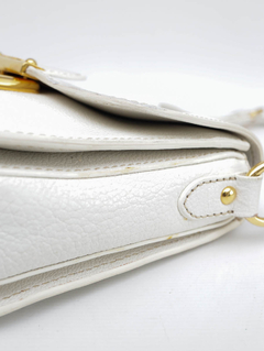 Bolsa Miu Miu Madras Couro Branco