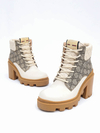 Gucci Ankle Boots Beige Ebony GG - Paris Brechó