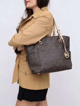 Bolsa Michael Kors Jet Set Monograma