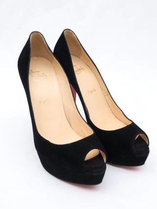 Scarpin Christian Louboutin Peep Toe - comprar online