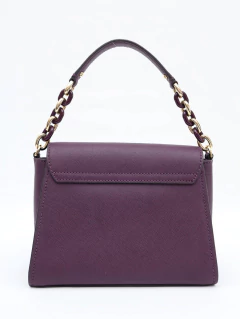Bolsa Michael Kors Couro Roxo - Paris Brechó