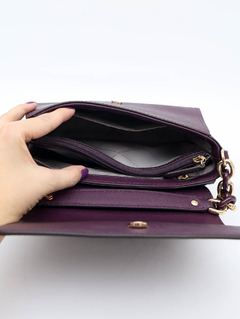 Bolsa Michael Kors Couro Roxo na internet