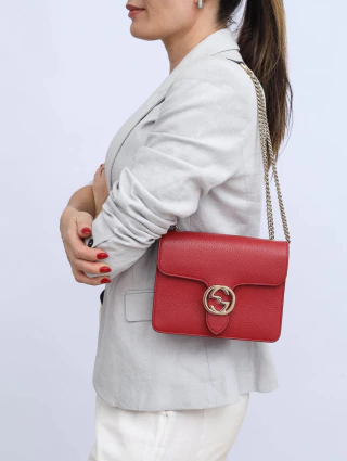 Bolsa Gucci Interlocking Vermelha - comprar online