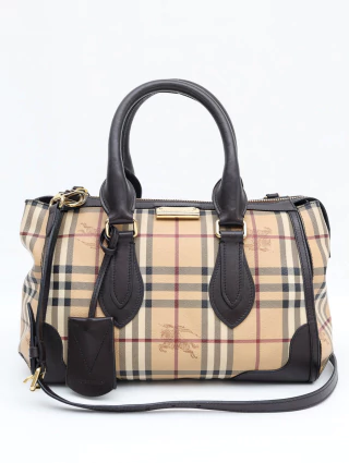 Bolsa Burberry Haymarket Check Gladstone