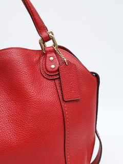 Bolsa Coach Red Leather Crossbody na internet