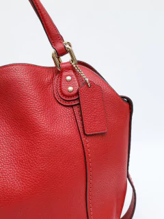 Bolsa Coach Red Leather Crossbody na internet