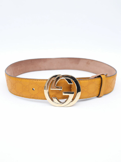 Cinto Gucci Interlocking Buckle TAM 80 na internet