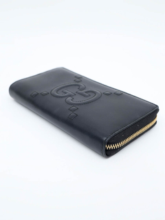 Carteira Gucci GG Black Leather - Paris Brechó