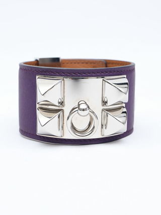 Pulseira Hermes Collier de Chien Purple