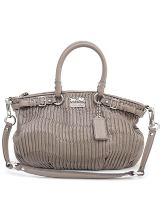 Bolsa Coach Matelassê Cinza