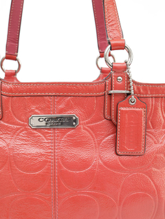 Bolsa Coach Verniz Laranja - Paris Brechó