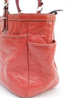 Bolsa Coach Verniz Laranja - comprar online