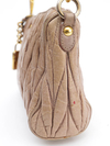 Bolsa Miu Miu Gold Padlock Matelasse
