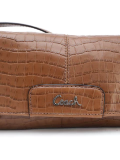 Clutch Coach Marrom Couro - comprar online