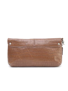 Clutch Coach Marrom Couro - Paris Brechó