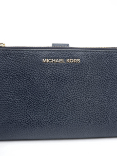 Clutch Michael Kors Couro Azul Marinho - comprar online