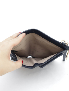 Clutch Michael Kors Couro Azul Marinho na internet