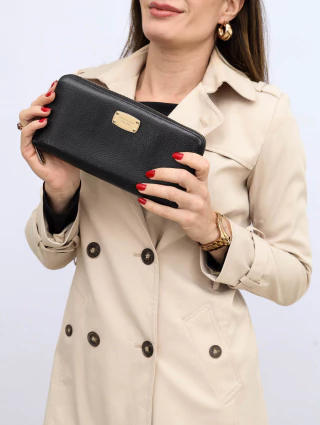 Carteira Michael Kors Jet Set Preta
