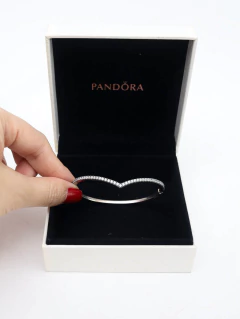 Bracelete Rígido Chevron Brilhante da Pandora - Paris Brechó