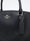 Bolsa Coach Grained Leather Satchel