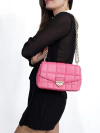Bolsa Michael Kors Soho Rosa Grande na internet