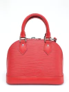 Bolsa Louis Vuitton Alma Couro Epi Vermelha - Paris Brechó