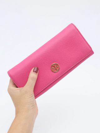 Carteira Tory Burch Long Wallet Pink na internet