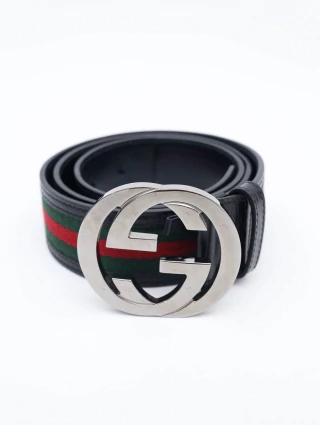 Cinto Gucci Interlocking GG Web - comprar online