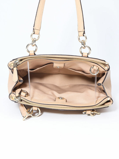 Bolsa Coach Tote Bege Leather na internet