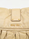 Bolsa Miu Miu Coffer Couro Bege - comprar online
