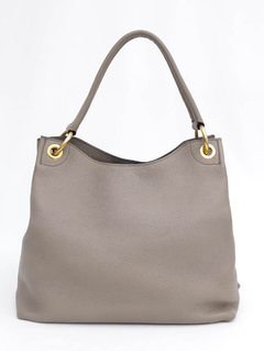 Bolsa Prada Logo Hobo Leather - Paris Brechó