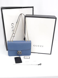 Bolsa Gucci Interlocking G Azul - Paris Brechó