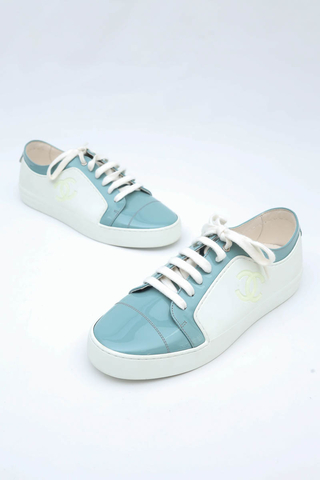 Tênis Chanel Verniz Bicolor