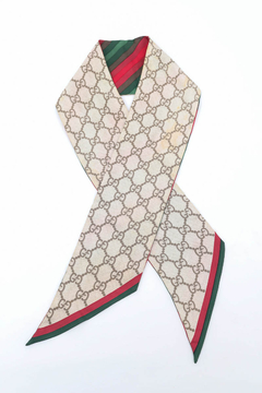 Lenço Gucci Dupla Face Vermelho e Verde - comprar online