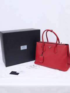 Bolsa Prada Fuoco Saffiano Twin Tote - Paris Brechó