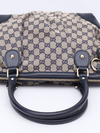 Gucci GG Beige/Blue Canvas Sukey Top Handle