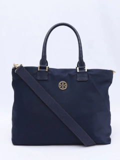 Bolsa Tory Burch Nylon Blue Tote