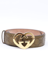 Cinto Gucci GG Heart Buckle Tam 100