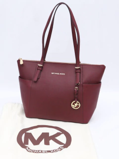 Imagem do Bolsa Michael Kors Jet Set Bordo Leather Tote