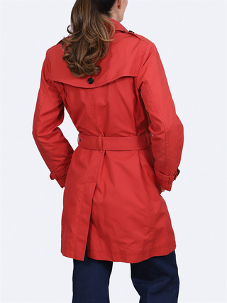 Trench Coat Burberry Coral Tamanho 44 BRA. - comprar online