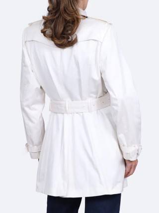 Trench Coat Burberry Branco Tamanho 44 BRA. - comprar online