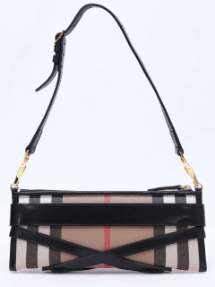 Clutch Burberry House Check Bridle Mini Parmoor - Paris Brechó