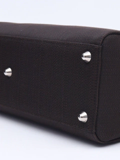 Bolsa Lady Dior Dark Brown Canvas Large