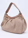 Bolsa Gucci Beige/Pink Diamond Medium Sukey Hobo - Paris Brechó