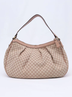 Bolsa Gucci Beige/Pink Diamond Medium Sukey Hobo