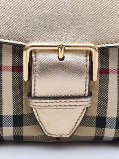 Bolsa Burberry Horseferry Check Small Dickens Crossbody - loja online