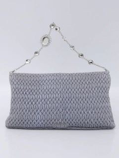 Bolsa Miu Miu Ruched Nappa Cristal Large Foldover - Paris Brechó